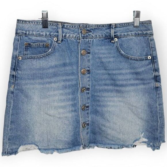 American Eagle Denim Mini Skirt size 10 - Picture 1 of 5